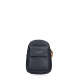 Borsa a tracolla donna Ecopelle e zip 601-1-NAVY BLUE Diana&co