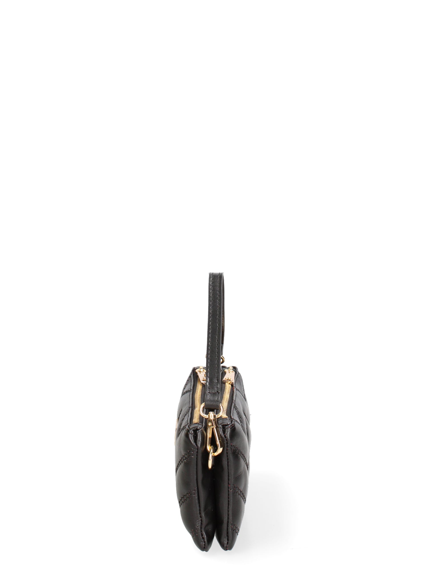 Borsa a spalla da donna Vera pelle JR-W-1109SA-BLACK-GOLD John Richmond