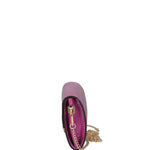 Borsa a tracolla da donna Vera pelle 00734-217 PETUNIA Viola Castellani