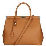 Aleria Borsa a mano da donna Vera pelle 8005-D44 CUOIO Gave Lux