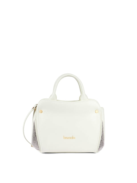 Borsa a Mano in Poliestere Bianco