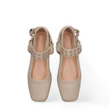 Scarpa con tacco GLC22 | Latte