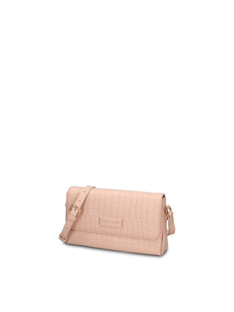 Borsa a Tracolla in Pelle Vegana Rosa