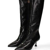 Stivale alto GLC14 | Nero lucido