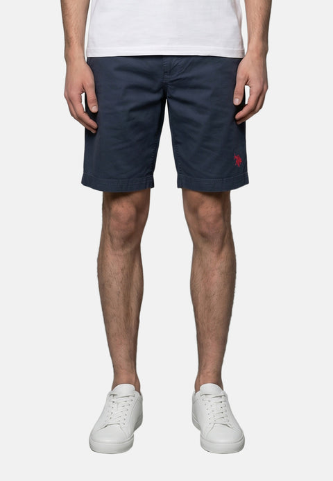 Pantaloncino in Cotone Blu Navy