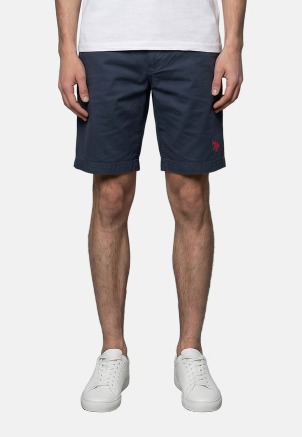 Pantaloncino in Cotone Blu Navy U.S. POLO ASSN.