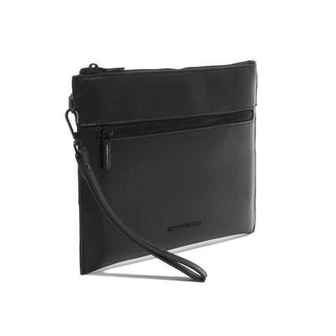 Pochette Uomo Corvus Elite in Pelle Vegana Black