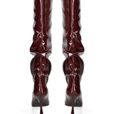 Stivale alto GLC62 | Bordeaux e Nero