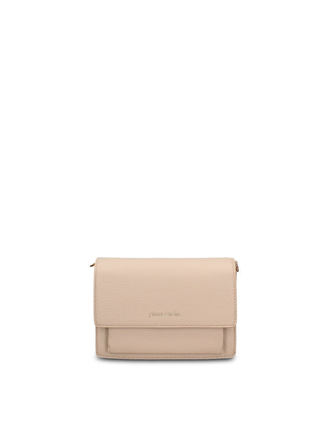 Borsa a Tracolla in Pelle Vegana Taupe