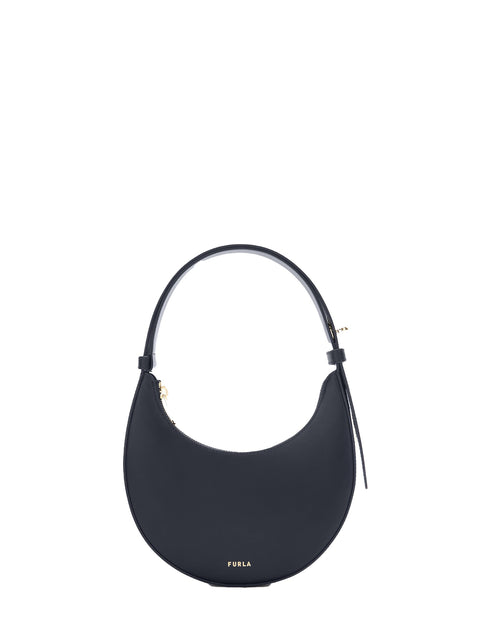 Borsa a Mano in Ruga Leather Blu Jeans