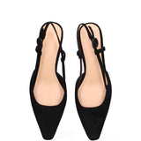 Scarpa con tacco GLC73 | Nero opaco