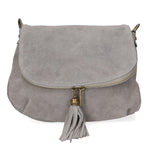 Emanuela Borsa a tracolla da donna Vera pelle 80057-018 GRIGIO MEDIO Gave Lux