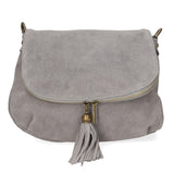 Emanuela Borsa a tracolla da donna Vera pelle 80057-018 GRIGIO MEDIO Gave Lux