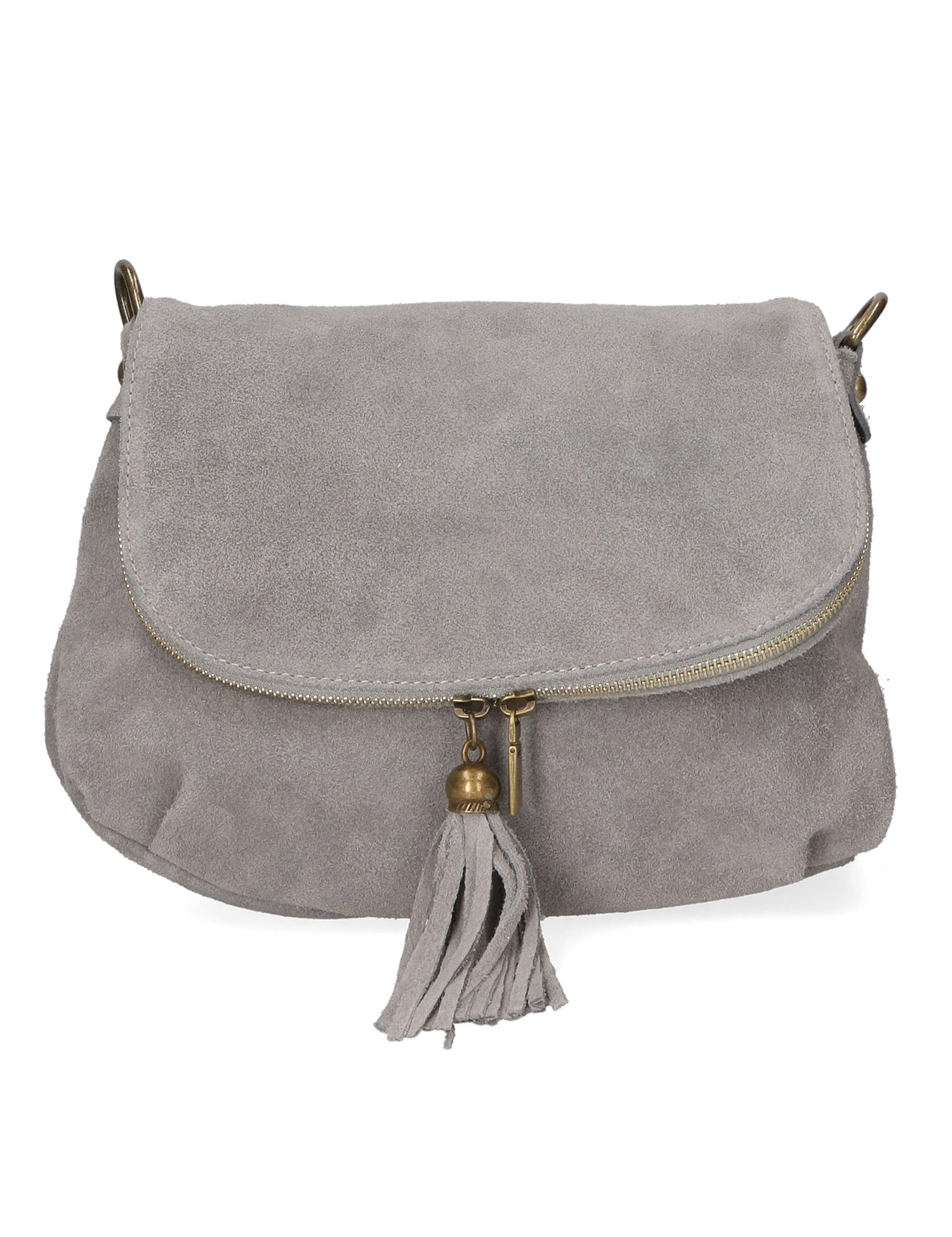 Emanuela Borsa a tracolla da donna Vera pelle 80057-018 GRIGIO MEDIO Gave Lux