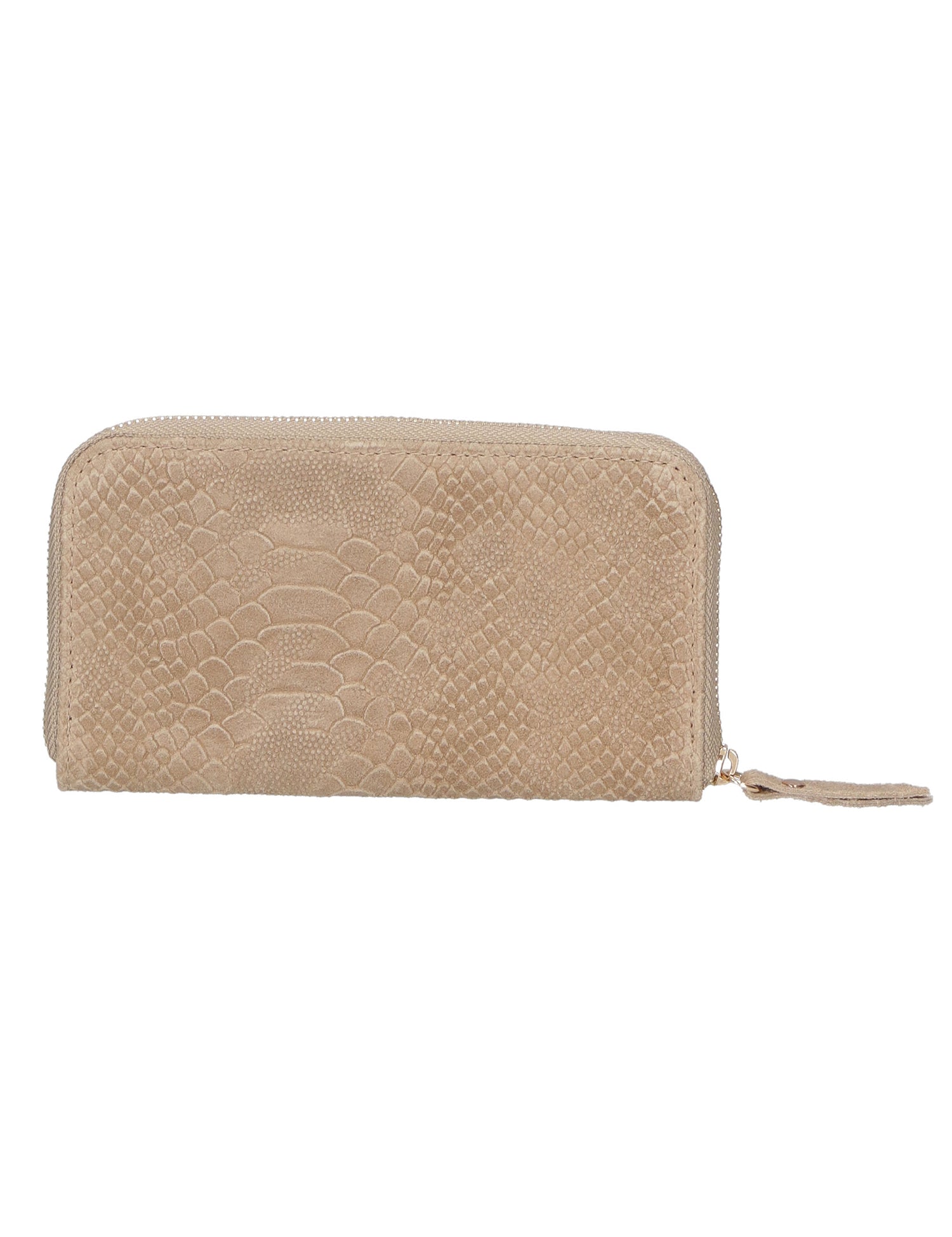 Carmela Portafoglio donna vera pelle Zip 10033-TAUPE Gave Lux