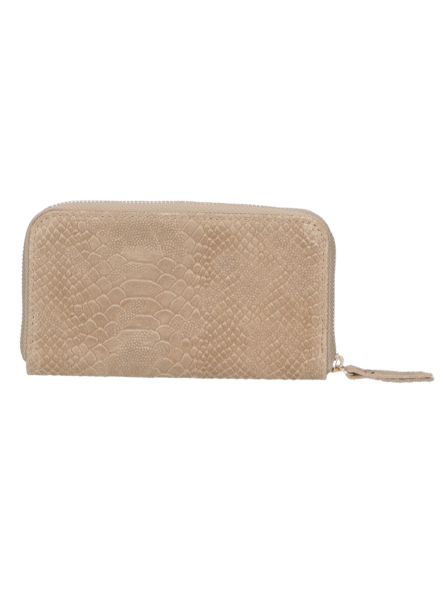 Carmela Portafoglio donna vera pelle Zip 10033-TAUPE Gave Lux