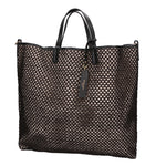 Borsa a mano da donna Paglia e pelle MYB-7027-SS-NERO My Best Bag