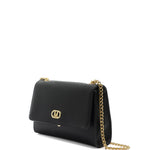 Borsa a mano da donna 100% poliestere KATE-GRAIN-BLACK-GOLD Marc Ellis