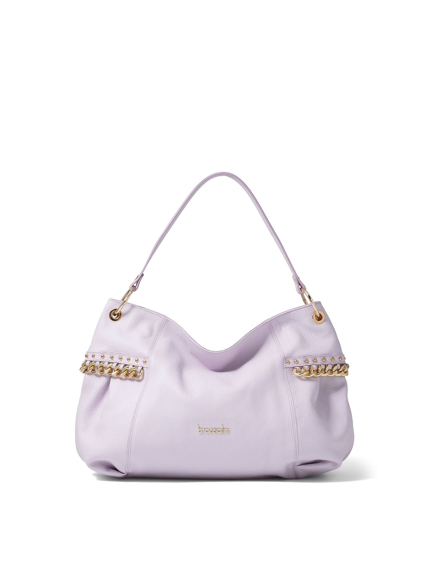 Iolanthe Elite Borsa a spalla da donna Vera pelle B16983-LILLA Braccialini