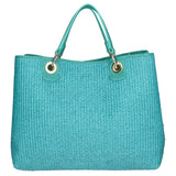 Borsa a mano da donna Paglia & Pelle MYB-05168-SS-179+D30 ACQUA My Best Bag