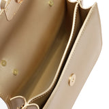 Borsa a mano da donna 100% Pvc FLAT EAR-GOLD + BRUSH GOLD Marc Ellis