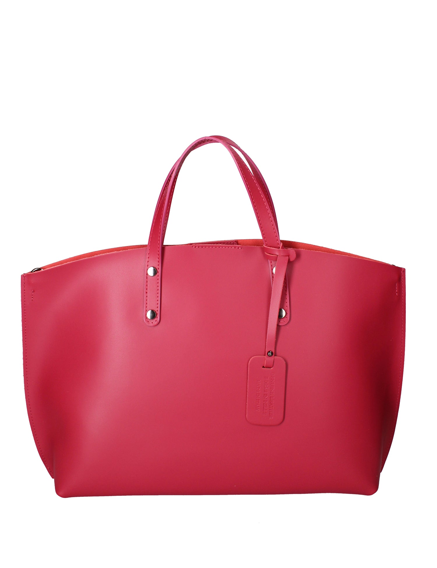 Lumena Borsa a mano da donna Vera pelle 2094-L117 FUXIA SCURO Gave Lux