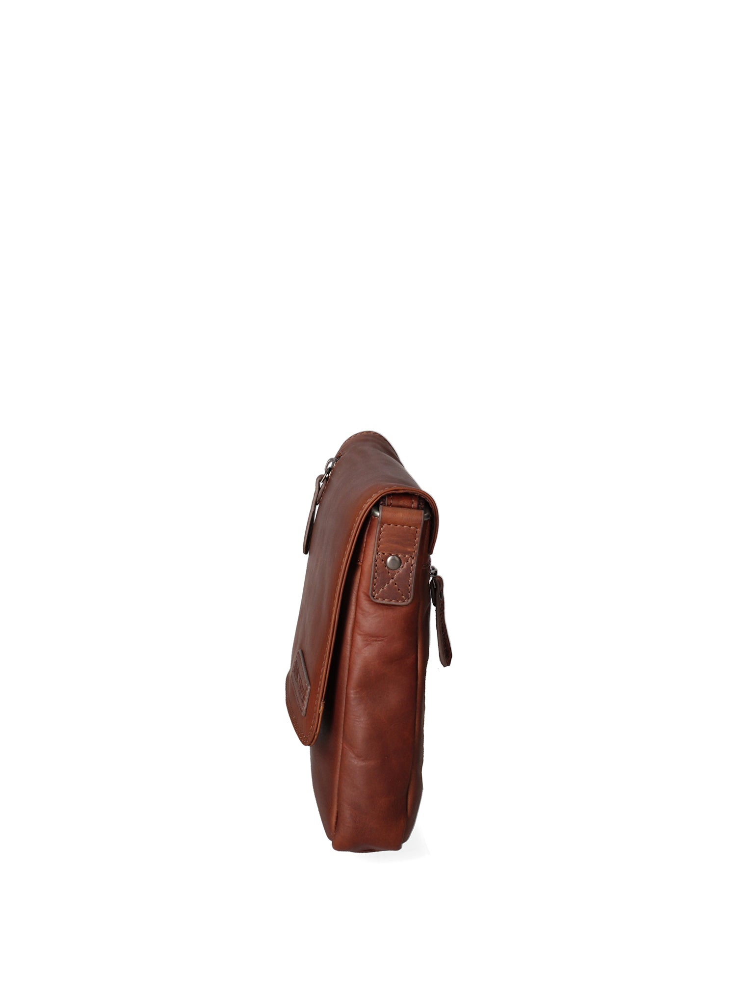 Borsa a tracolla da uomo Vera pelle HIL-3069S-T.MORO Hill Burry