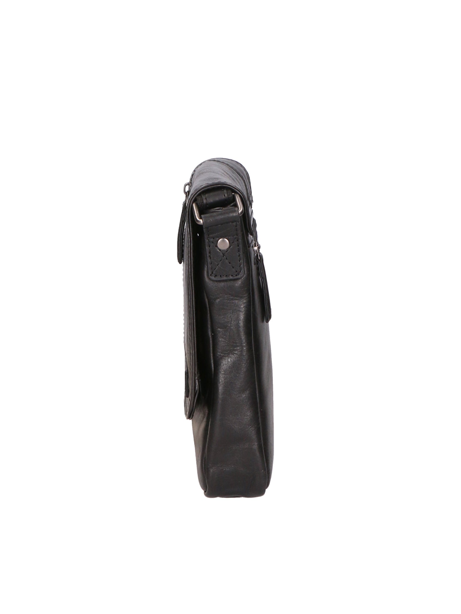 Borsa a tracolla unisex vera pelle Made in Italy SN5863547-BLACK Santini Firenze