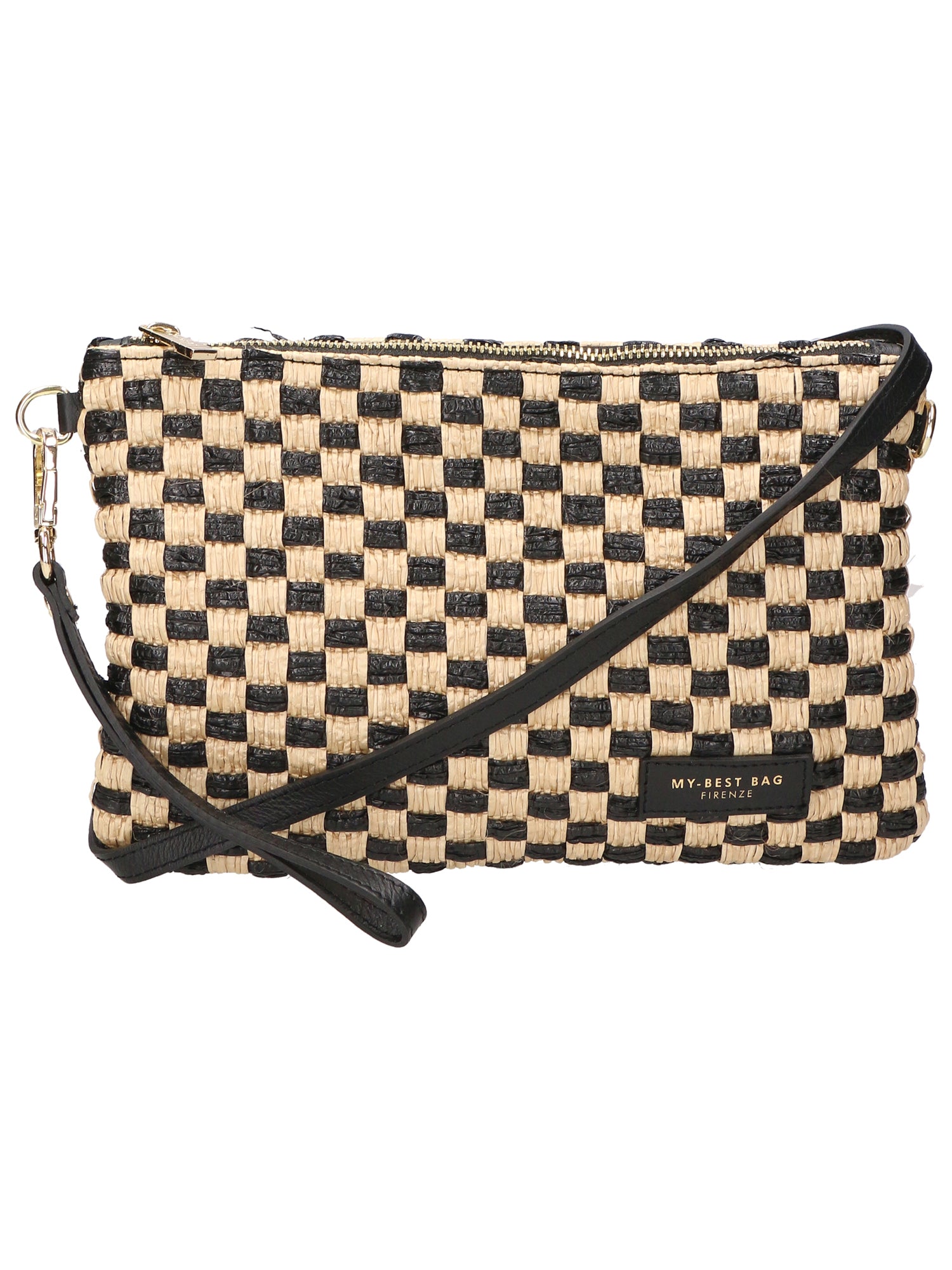 Pochette da donna in paglia Made in Italy MYB-05375-SS-CHECK My Best Bag