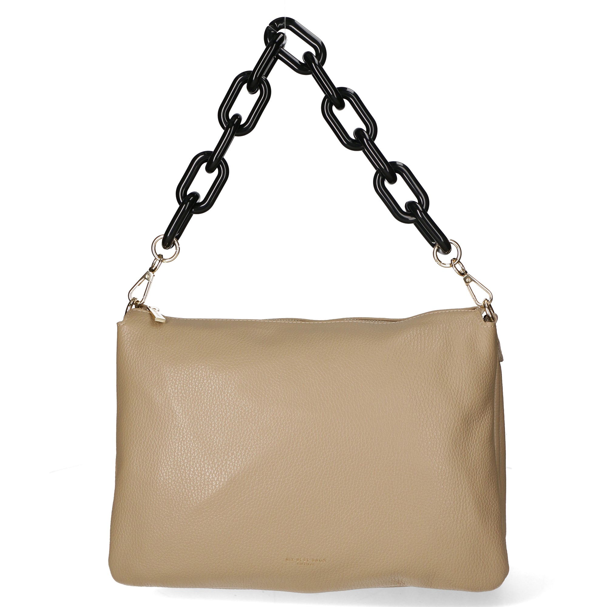 Borsa a tracolla da donna Vera pelle MYB-8019-FW-D05 CAPPUCCINO My Best Bag