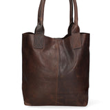 Brunella Borsa a mano da donna 100% pelle 524807-D23 T.MORO Gave Lux