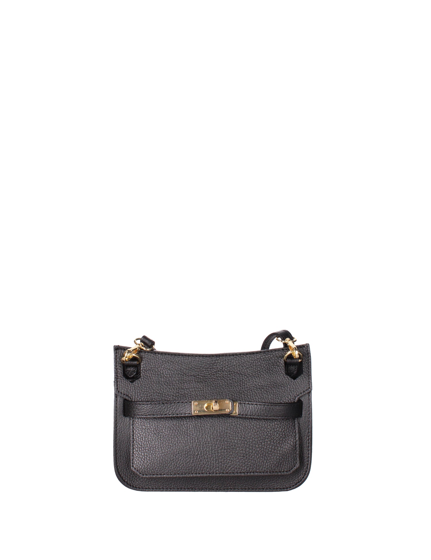 Katie Borsa a tracolla da donna 100% vera pelle 07145-D28 NERO Viola Castellani