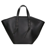 Borsa a mano da donna 100% pelle artigianale MYB-7029-SS-P 636 NERO BLACK My Best Bag