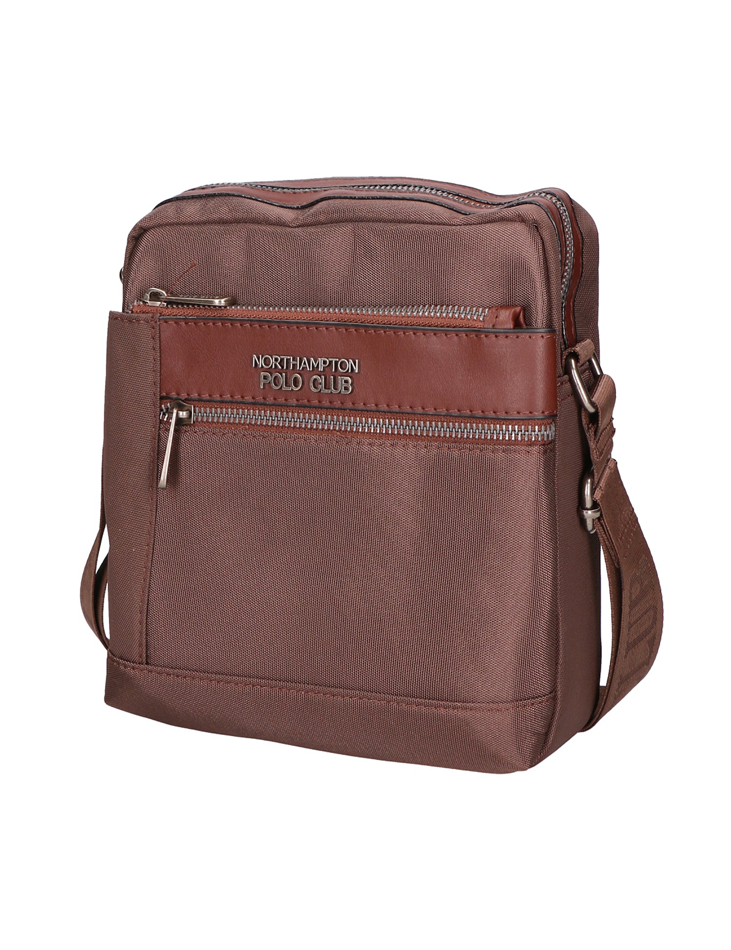Borsa a tracolla uomo Pelle PU Vegan PCL3067-EARTH Northampton Polo Club