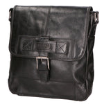 Borsa a tracolla unisex vera pelle 100% pelle SN5861547-BLACK Santini Firenze