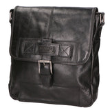 Borsa a tracolla unisex vera pelle 100% pelle SN5861547-BLACK Santini Firenze