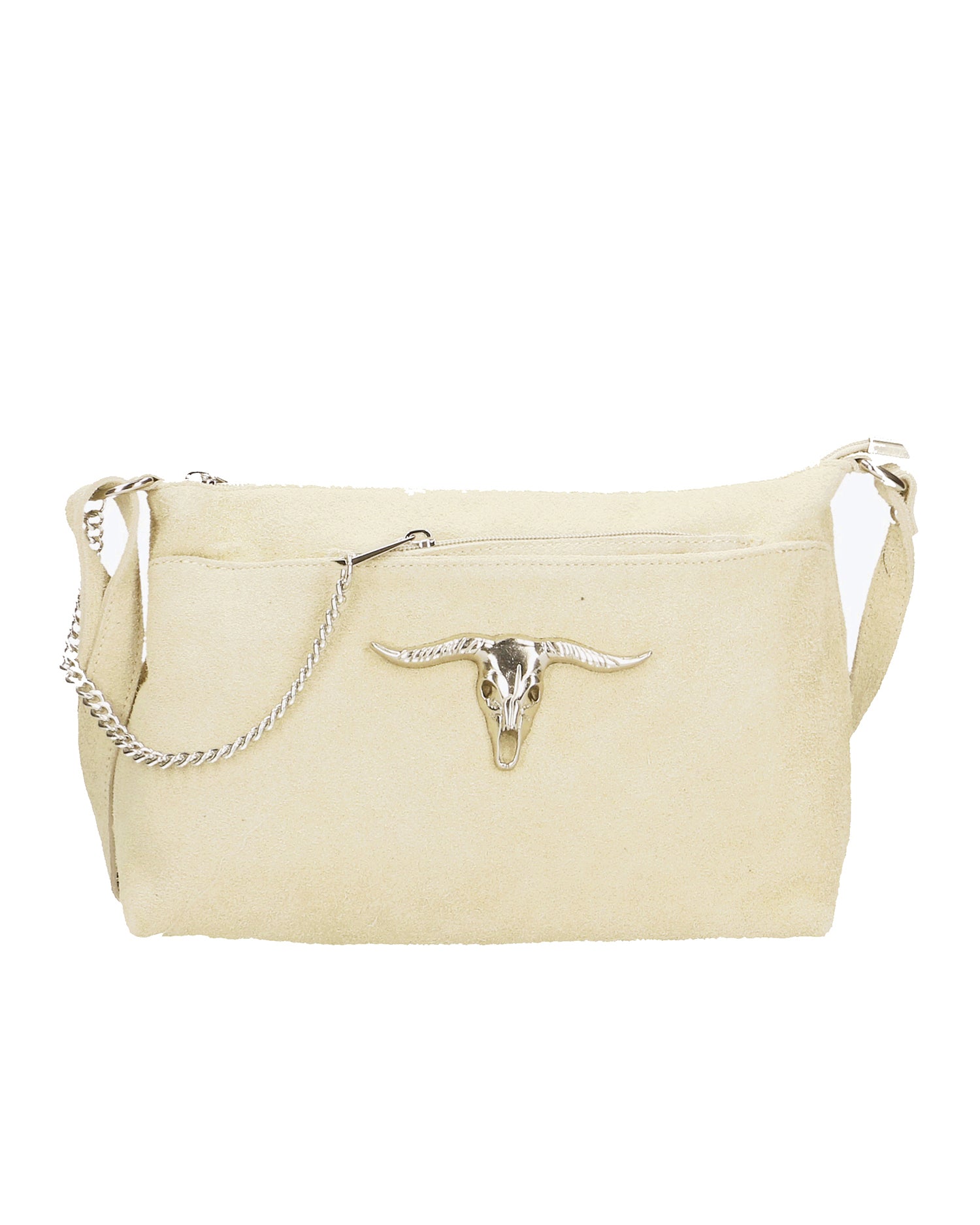 Embera Elite Borsa a tracolla donna Vera pelle scamosciata 8650-BEIGE Gave Lux