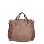 Zaffira Borsa a spalla da donna Misto nylon e pelle LK0264-FANGO Gave Lux