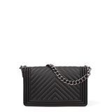 Borsa a mano da donna 100% Pvc FLAT-M 24-BLACK - SATIN CDF Marc Ellis