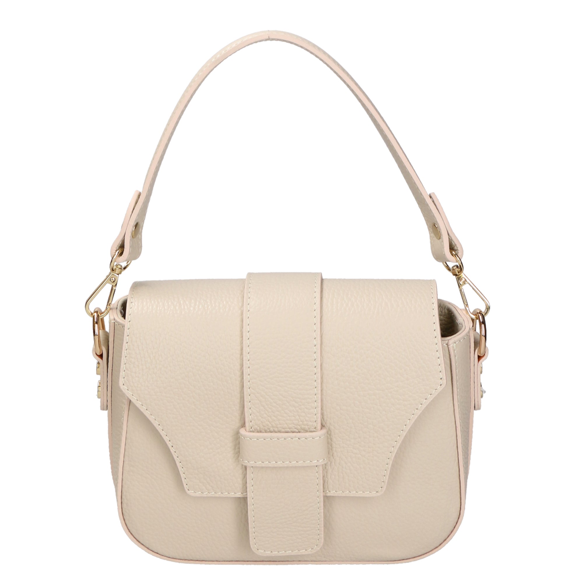 Ileana Borsa a spalla da donna Vera pelle 06282-D37 LATTE MILK Gave Lux