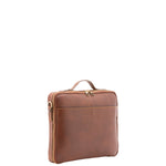 Borsa a mano unisex in vera pelle Made in Italy 4542-MARRONE Alessia Firenze