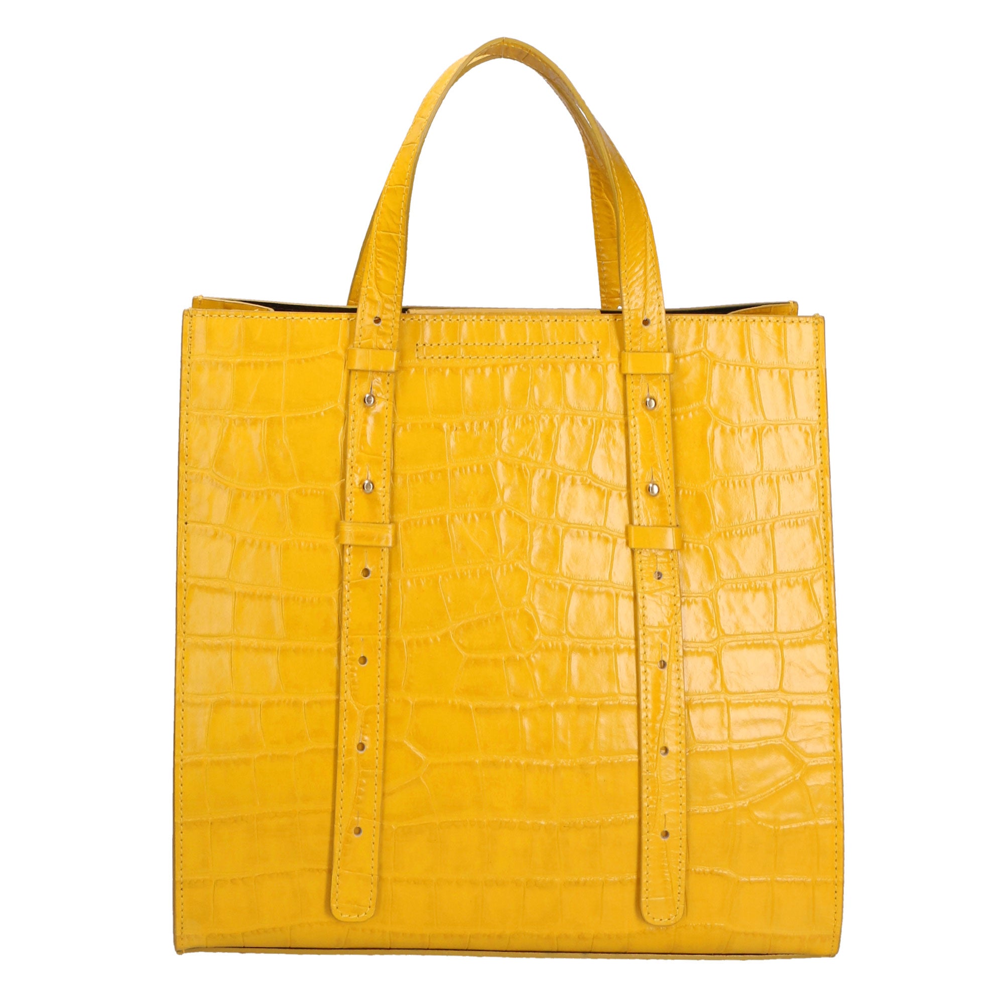 Borsa a mano da donna Pelle goffrata MYB-7003-SSCOCCO-C04 GIALLO My Best Bag