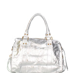Novara Borsa a spalla da donna Vera pelle 06090 LM-L001 ARGENTO Gave Lux