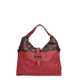 Edera Elite Borsa a spalla da donna Vera pelle LK0247-BORDEAUX Gave Lux