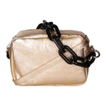 Barbara Borsa a spalla da donna Vera pelle 05706-L003 ORO Gave Lux