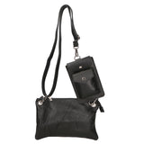 Ifigenia Borsa a tracolla da donna Vera pelle 05932-D28 NERO BLACK Gave Lux