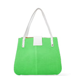 Palermo Borsa a spalla da donna Vera pelle 697756-VERDE Gave Lux