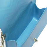 Borsa a mano da donna 100% Pvc FLAT M MANHATTAN-NORSE BLUE + LIGHT GOLD Marc Ellis