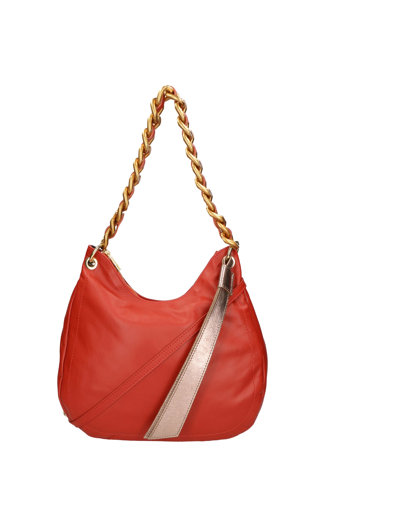 Artemisia Borsa a spalla da donna Vera pelle 05462-S35 PAPAYA L005 BRONZO Gave Lux
