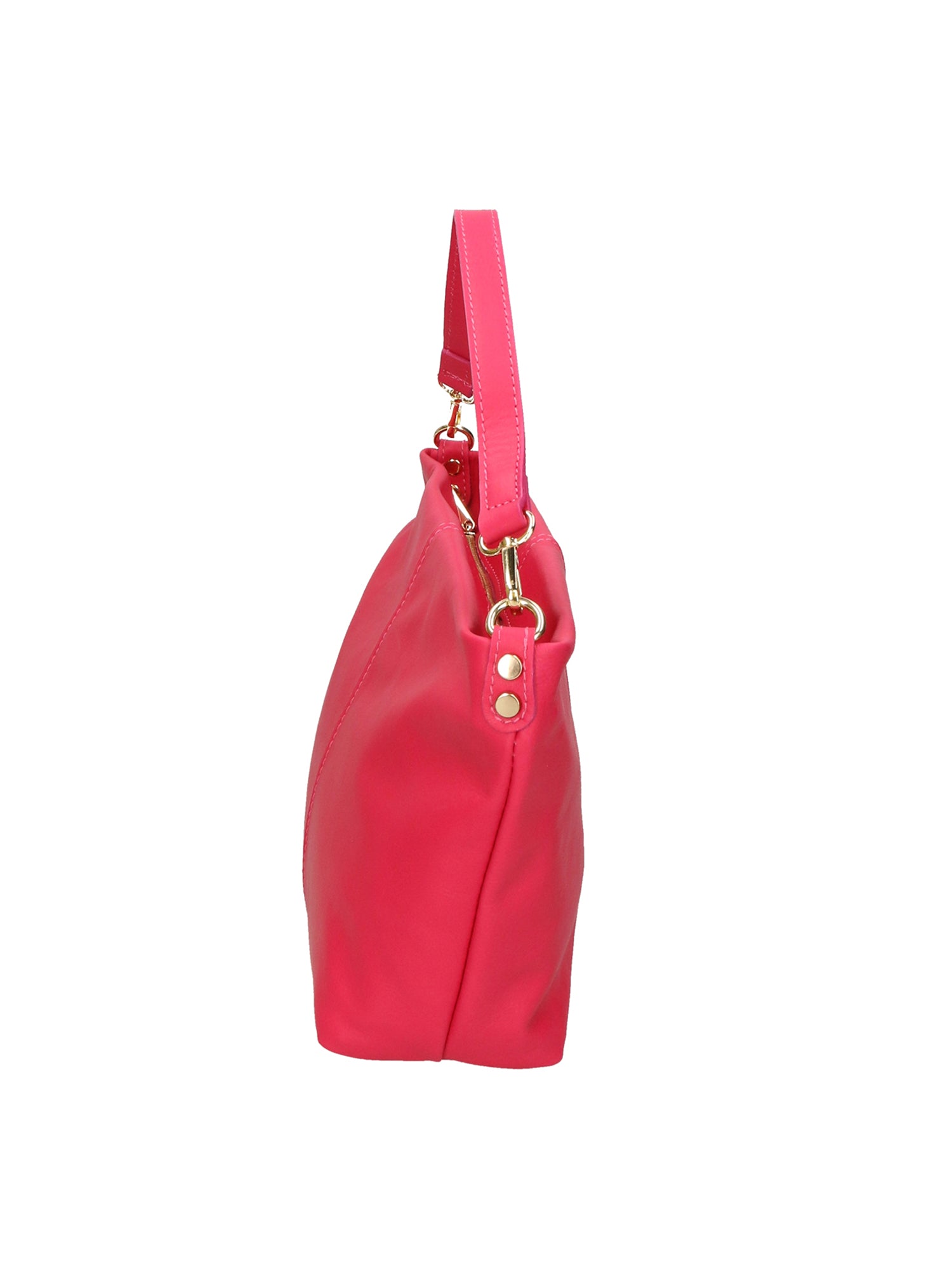 Ginevra Borsa a spalla da donna Vera pelle 05936-S02 FUXIA Gave Lux